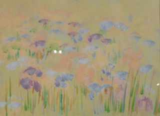 Kunstwerk in lijst, Maya Wildevuur, Bloemenvelden